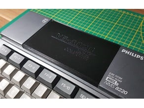 Philips VG-8020 MSX slots cover and upper case holders