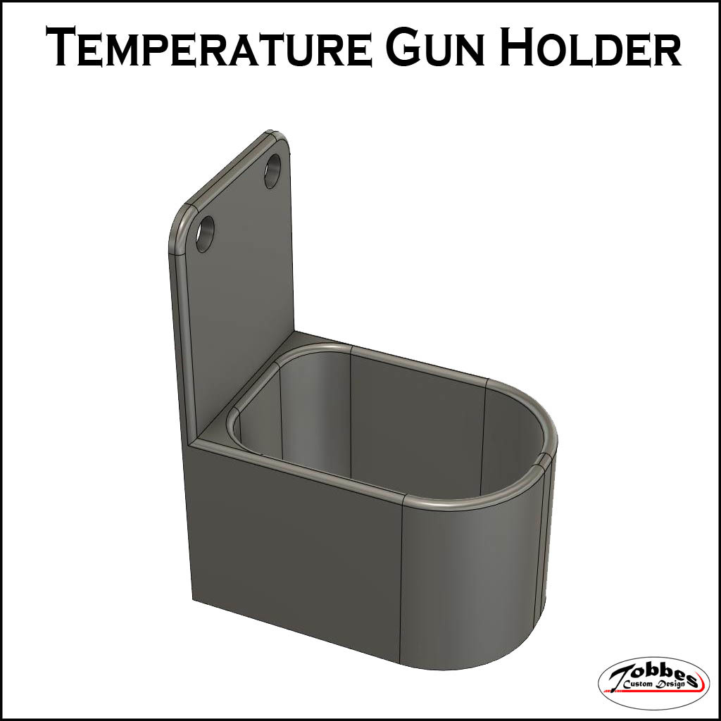 Temperature gun wall mount