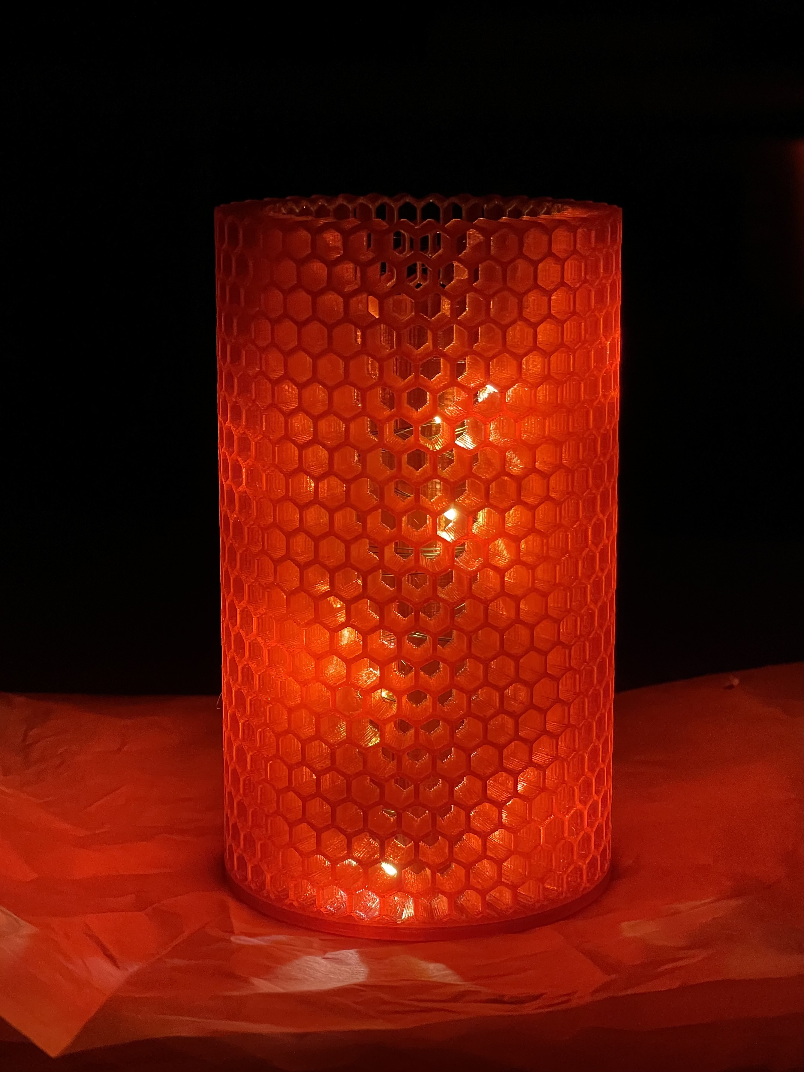 Lighting option for Small HoneyComb Lamp Shade Remix from Tada3
