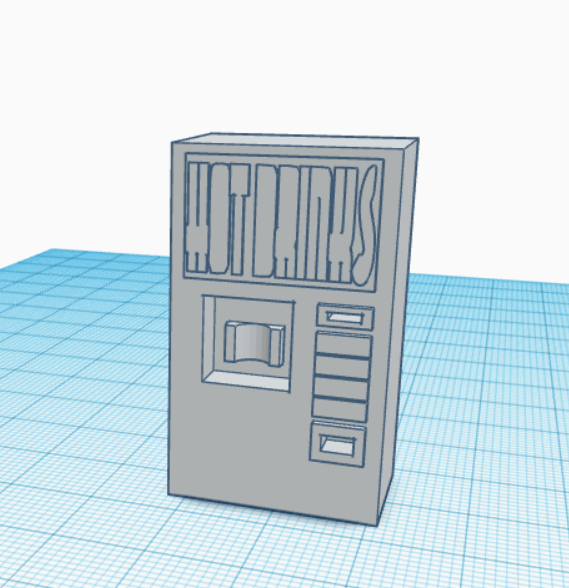 Hot Drink Machine (28mm miniature terrain piece)