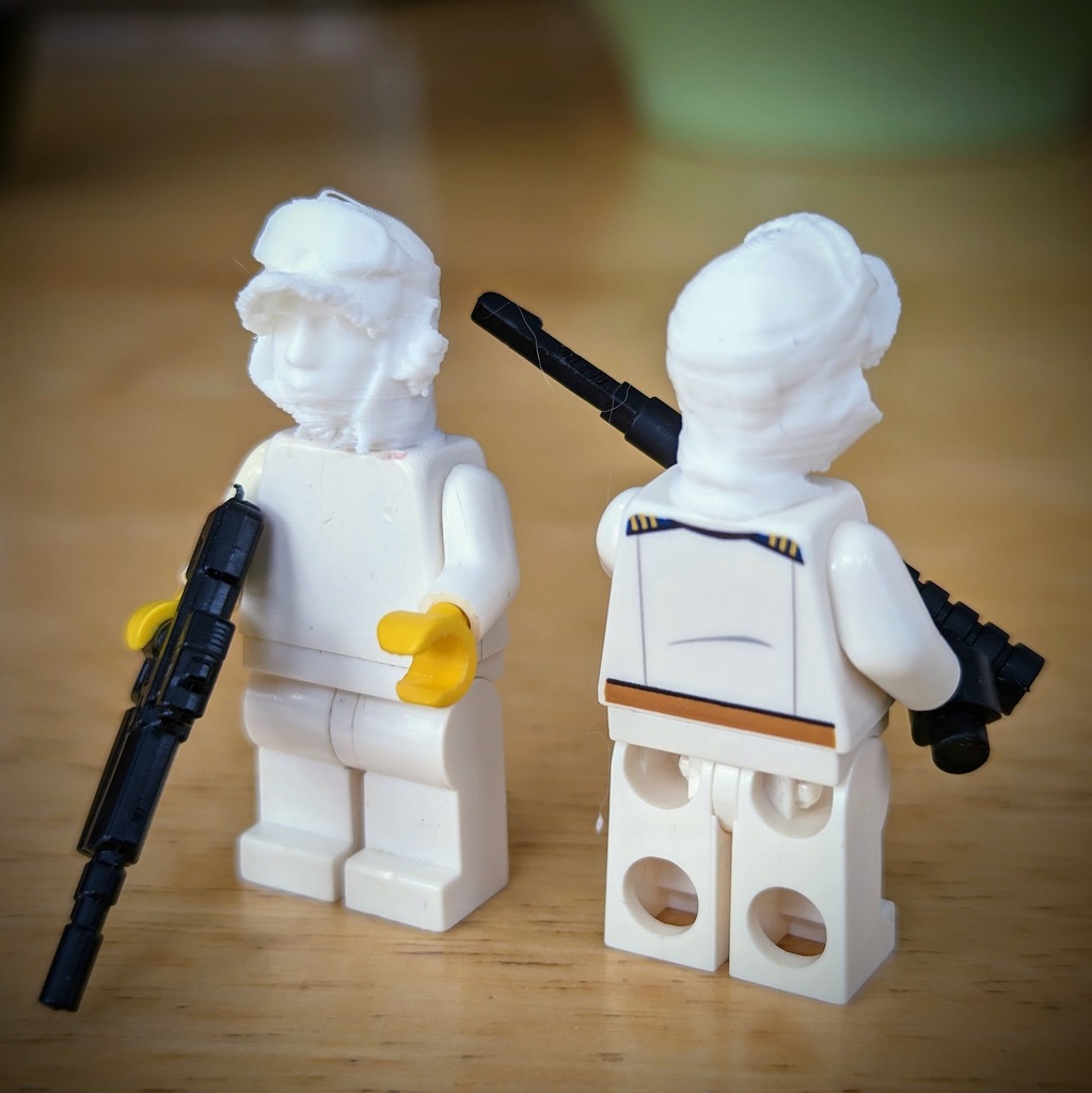Rebel Hoth Trooper Head (Lego compatible)