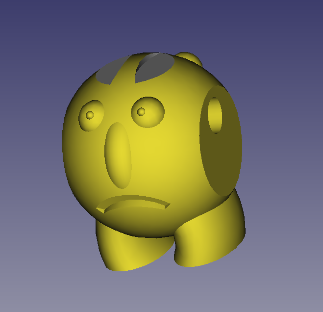 The ugliest happy and sad pendant
