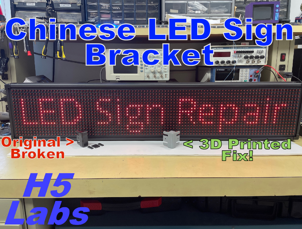 Chinese LED Scrolling Sign End Bracket