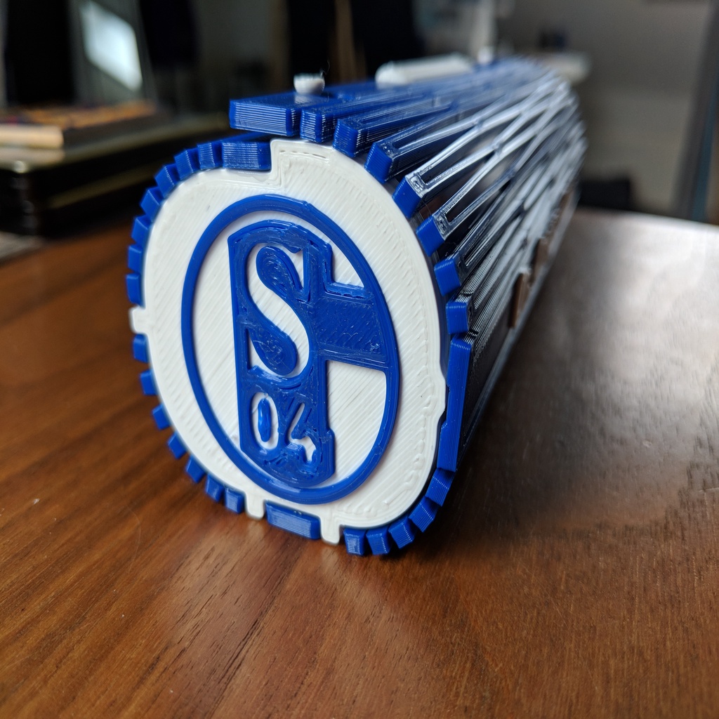 Etui - Spectacle Case | living hinge | folding 3D-Print - FC Schalke 04