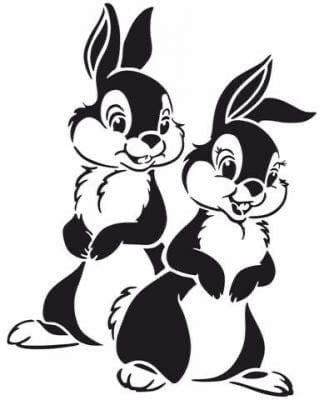 Rabbit stencil 2