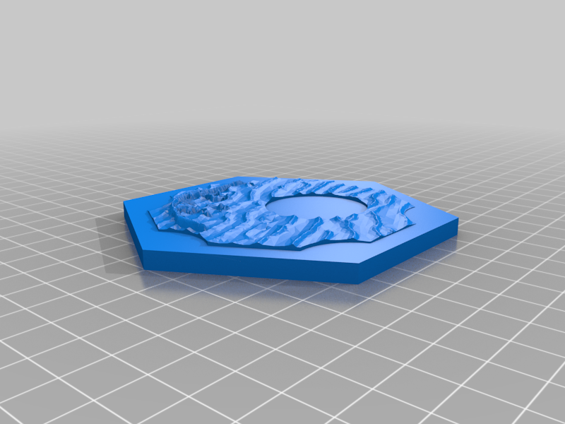 Settlers of Catan - Legacy Remix - Desert Tile with Robber circle - magnetic