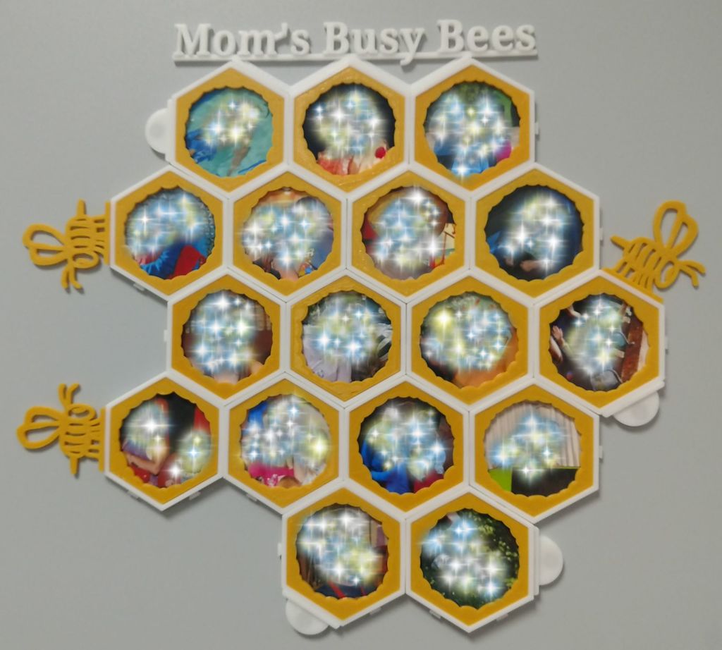 Modular Honeycomb Picture Frame