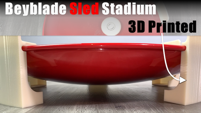 3D printed Beyblade Sled Stadium Leg