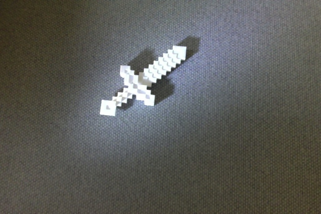 Minecraft Sword: One Easy Print