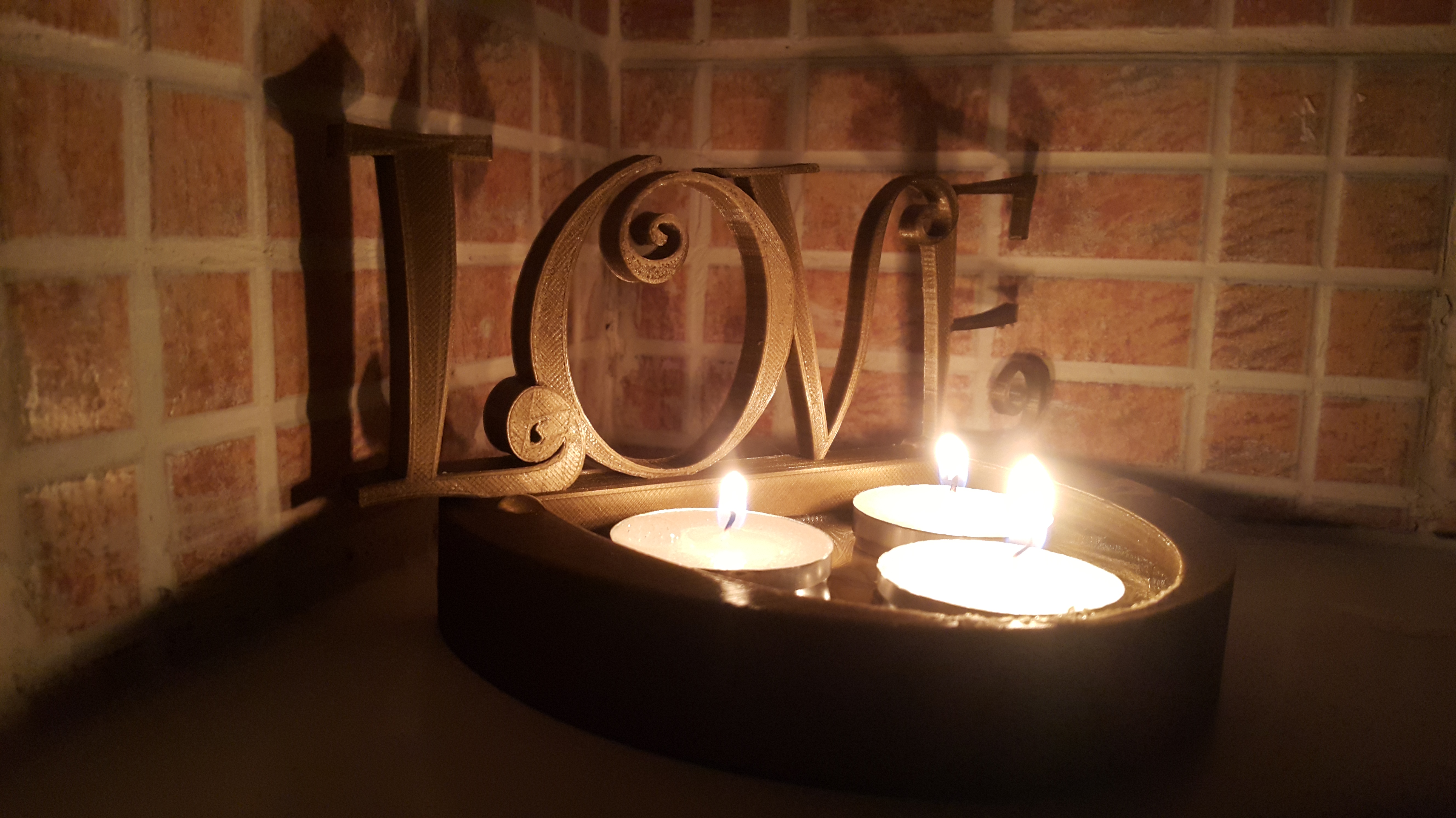 Valentines Floating Candle Holder