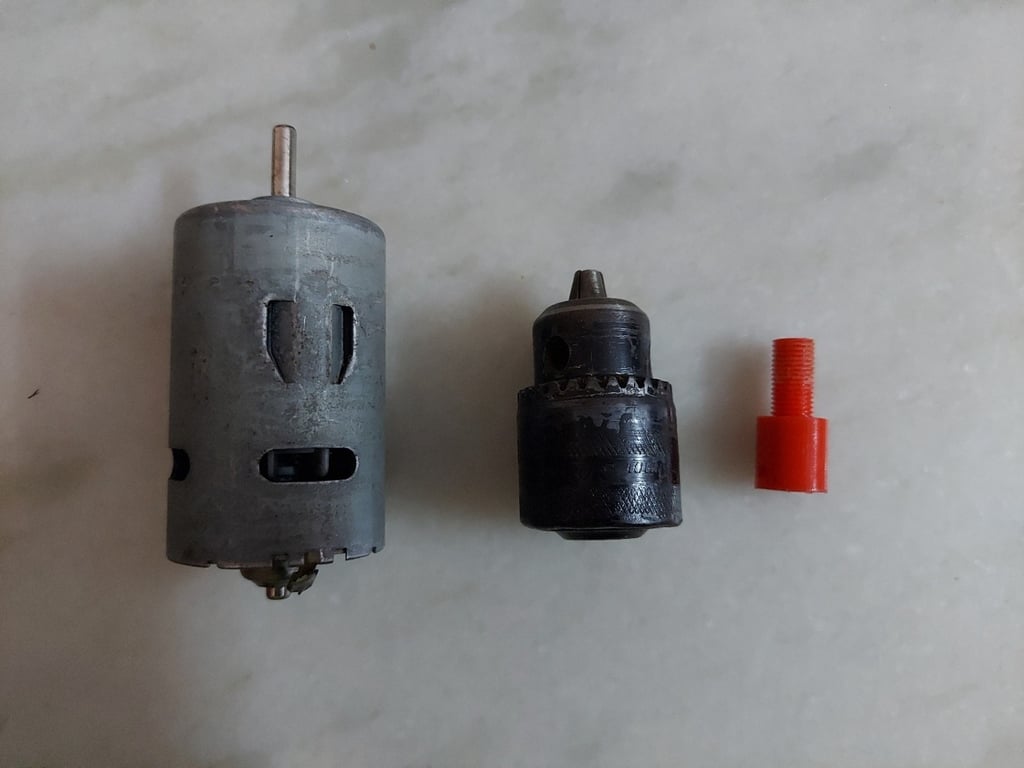 drill chuck adapter for rs775 motor 5mm