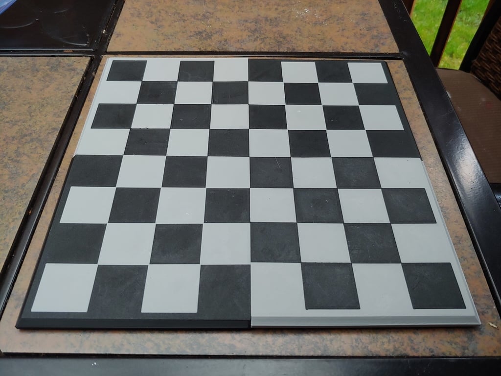 Two-Color-Print Chess Board for Any FDM Printer (No Modifications Needed)