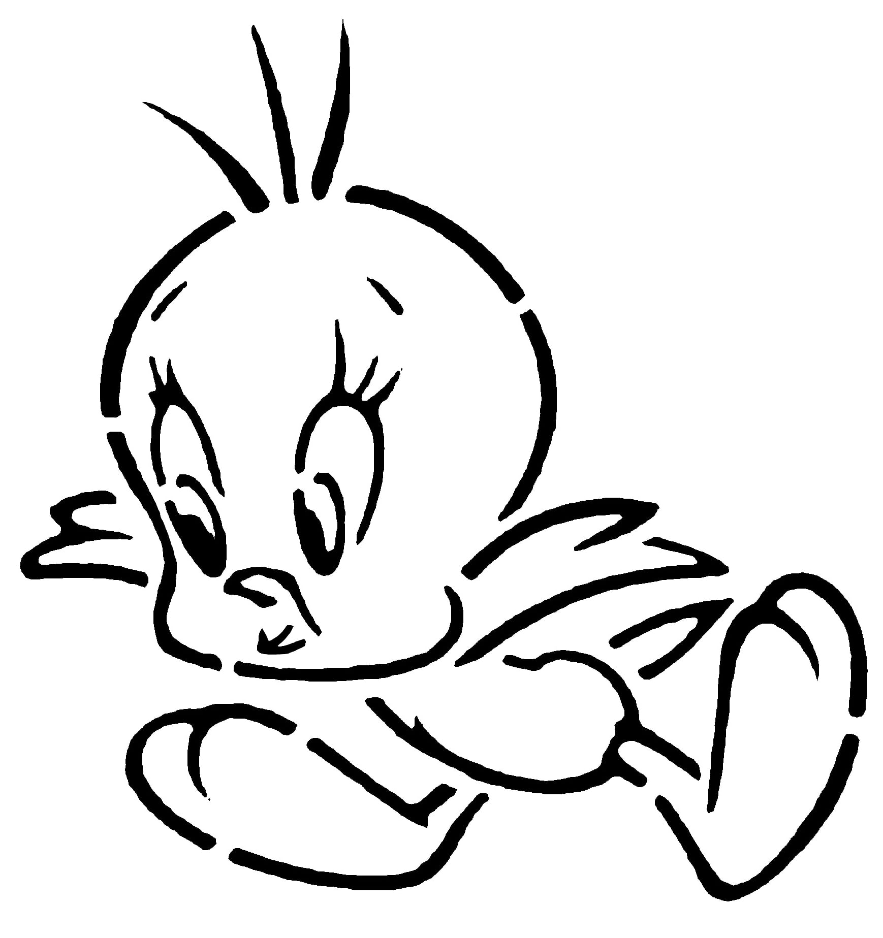 Tweety stencil 2