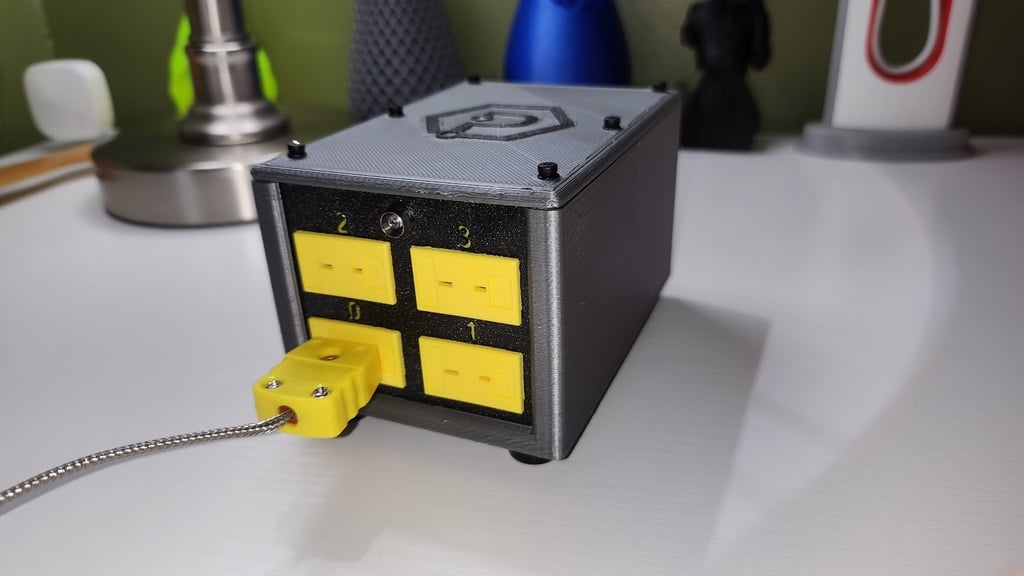 Enclosure for Phidget VINT Hub, 4x Thermocouple, and Artisan Coffee Scope