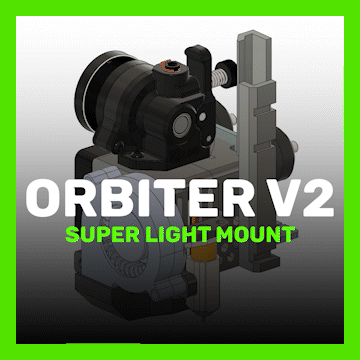 ORBITER V1.5 & V2 FOR ENDER 3 V2, ENDER 5 WITH E3D V6 LIGHT MOUNT