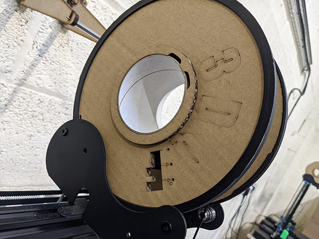 3DQF MK18 Cardboard Spool Edge Protection Rim For Roller Style Unloader & AMS system