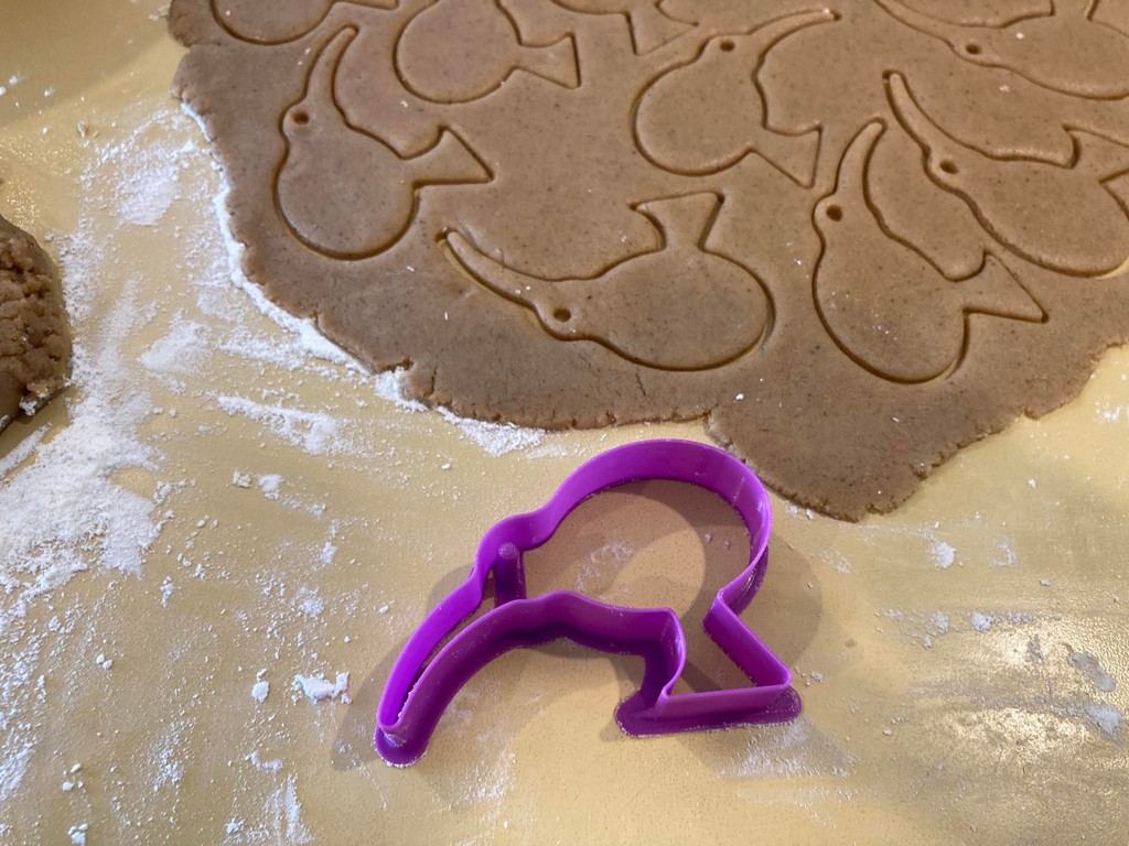 Kiwi cookie cutter