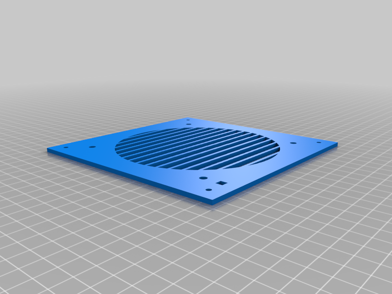 Printed Solid CR10 Enclosure Fan Adapter Plate