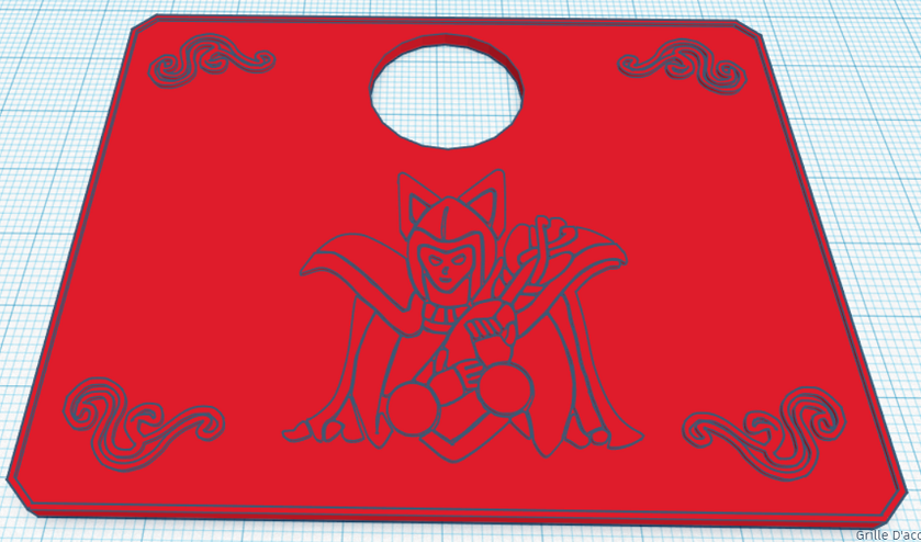Metal plate / Mat Myth cloth Silver Ophiuchus Shaina for Stand Saint Seiya