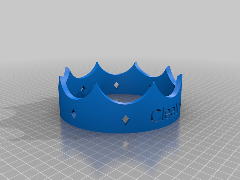 My Customized Crown with  Cleetus