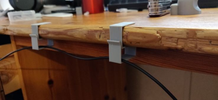 Cable Management Clip for desk & shelf