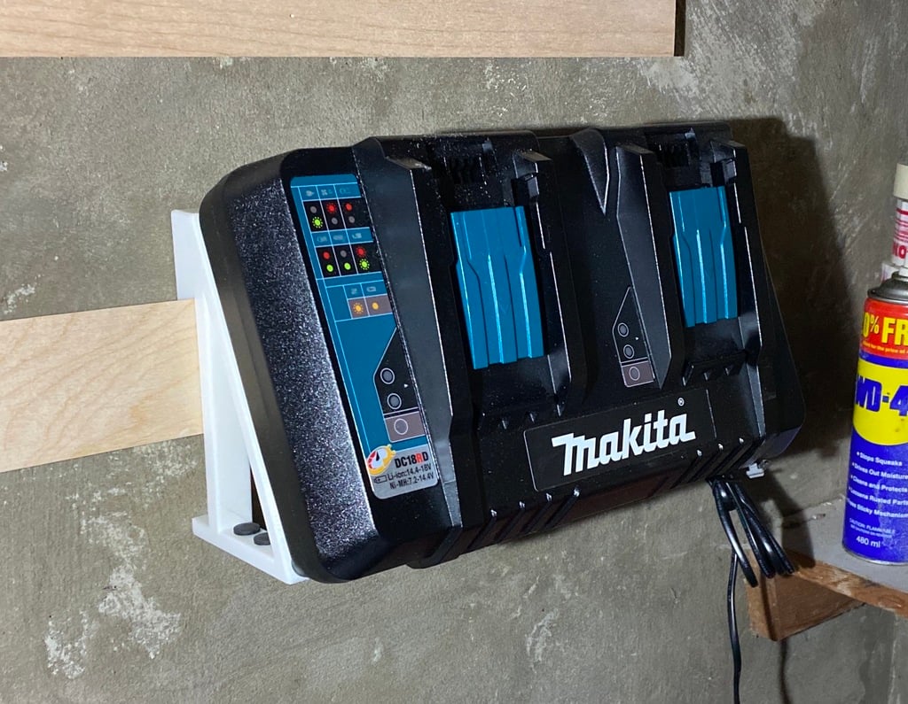 Makita Dual Battery Charger French Cleat Mount