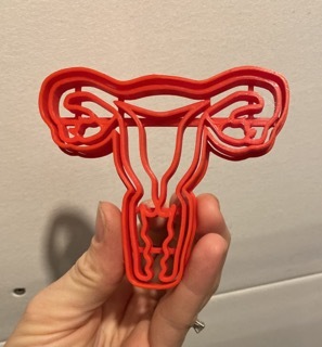 uterus cookie cutter