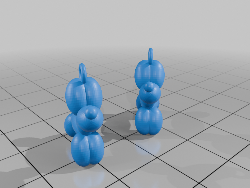 Balloon Dog Earrings