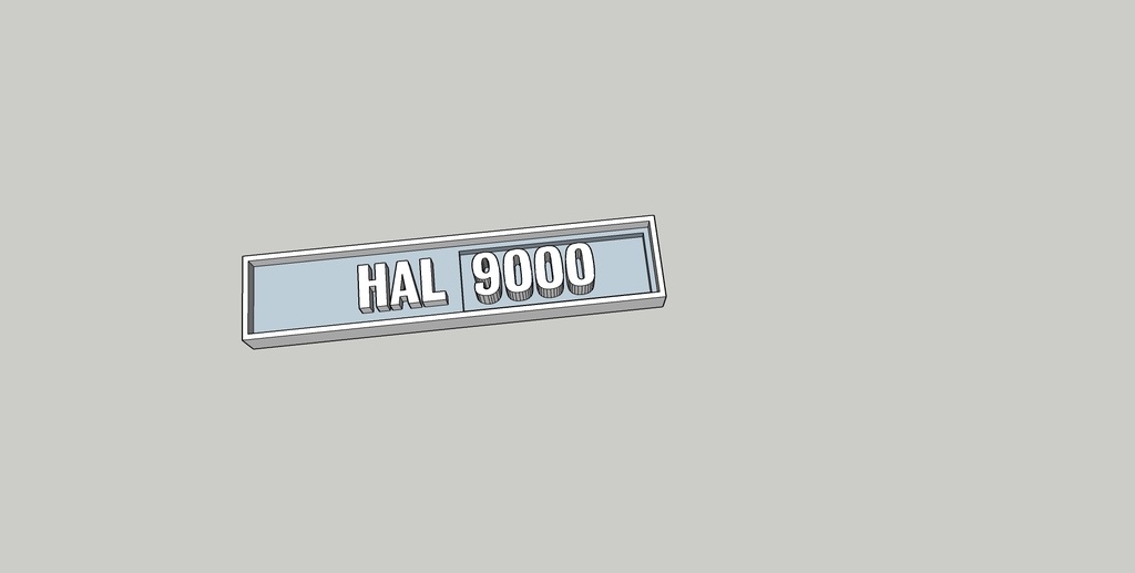 HAL 9000 plate