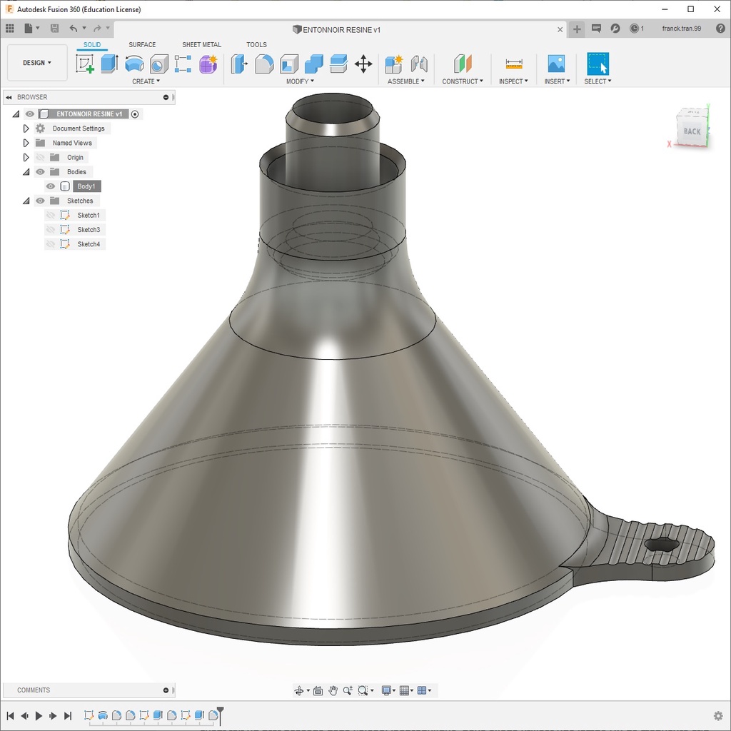 FUNNEL FOR ANYCUBIC RESIN TANK 3D PRINTER