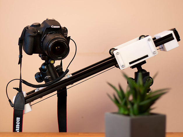 Motorized Camera Slider with WiFi (DSLR time-lapse)