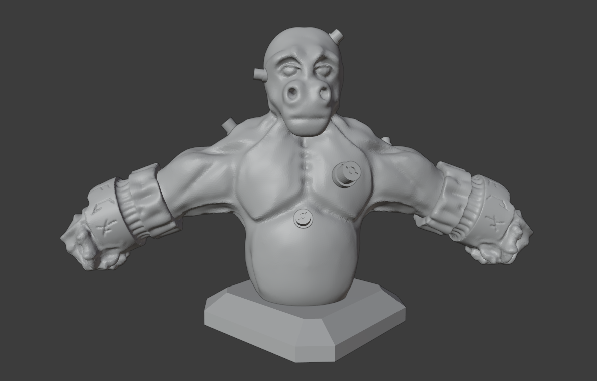 Posable Kriegaffe Bust