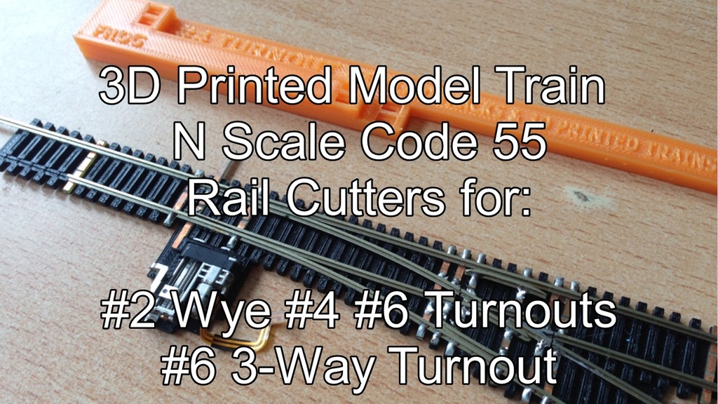 Model Train Rail Cutters for #2 Wye #4 #6 Turnouts & #6 3 Way Turnout