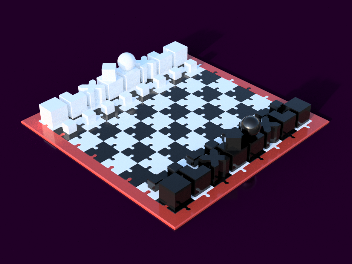 Bauhaus Chess Set