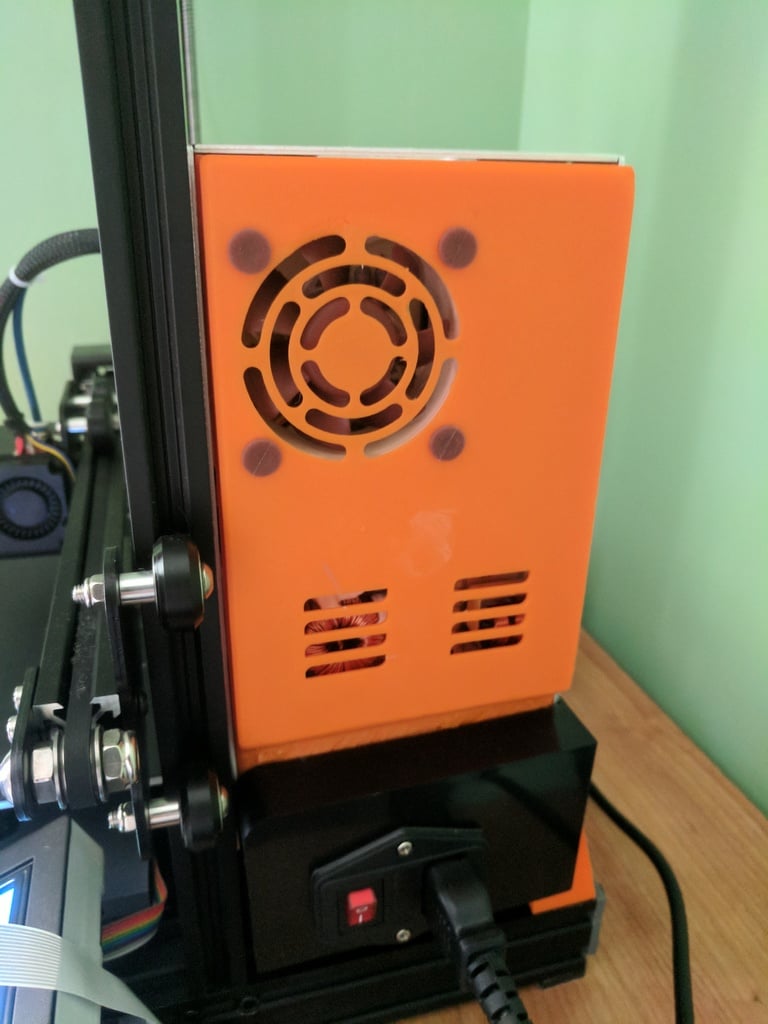 Ender 3 Pro Power Supply Cover for 60mm Noctua Fan