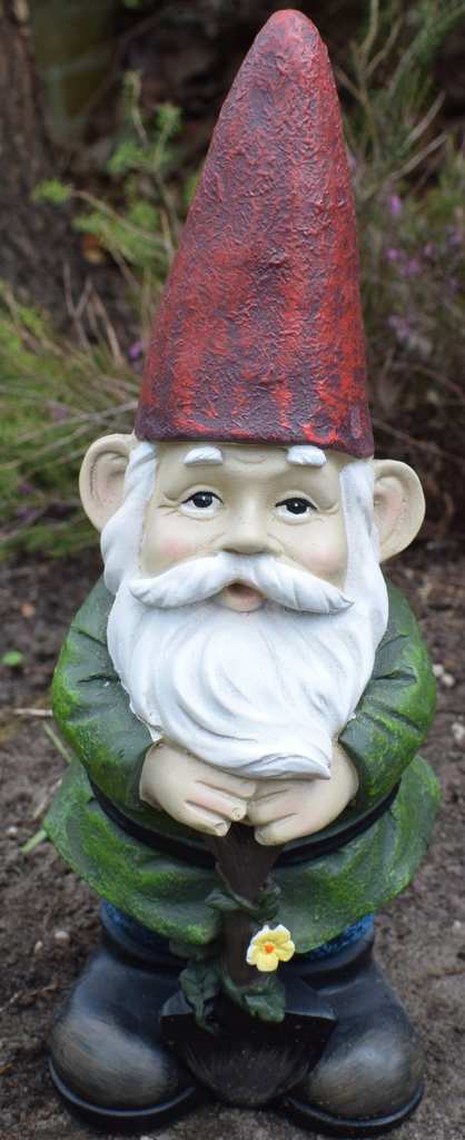 Gnome with shovel