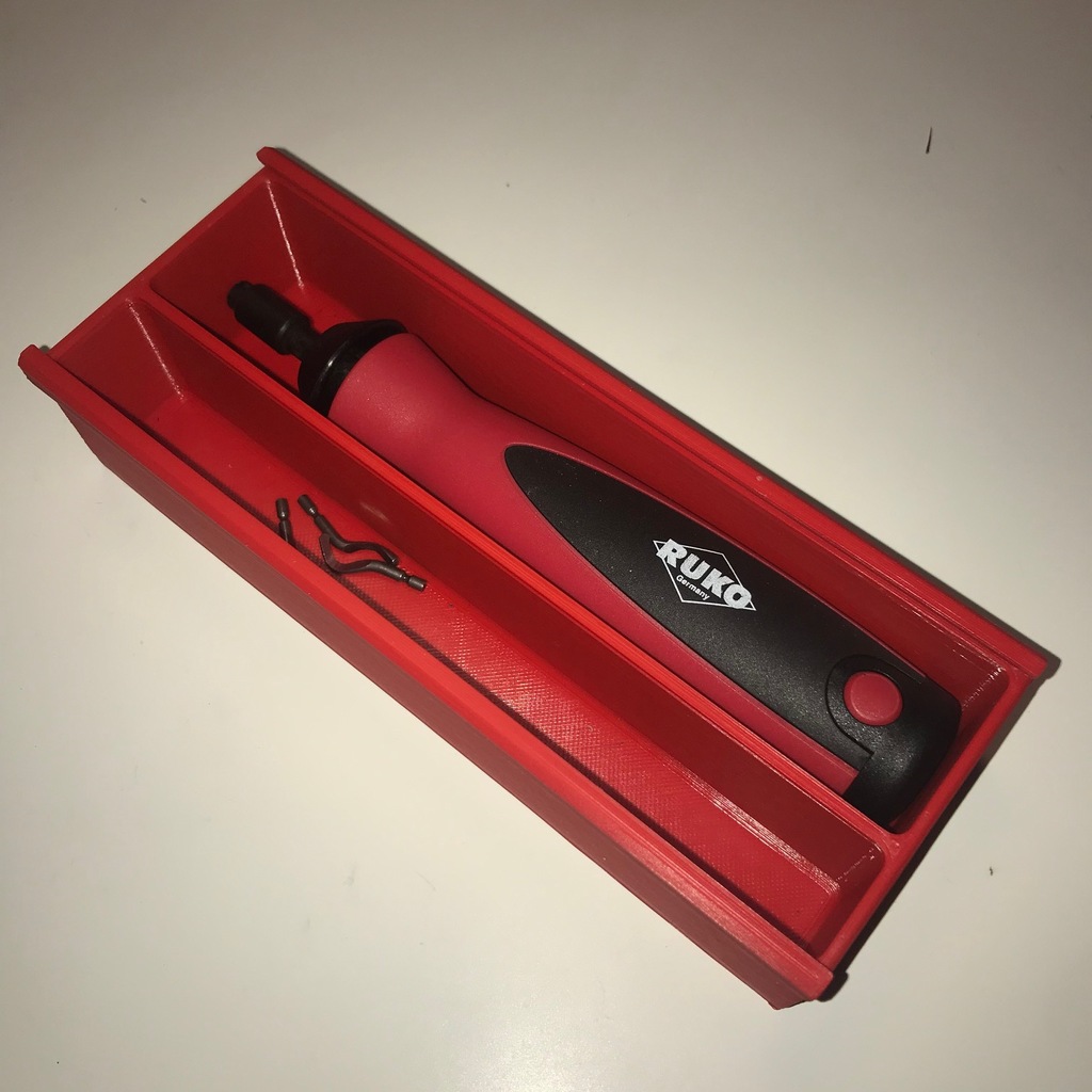 Box for RUKO Unigrat deburrer tool