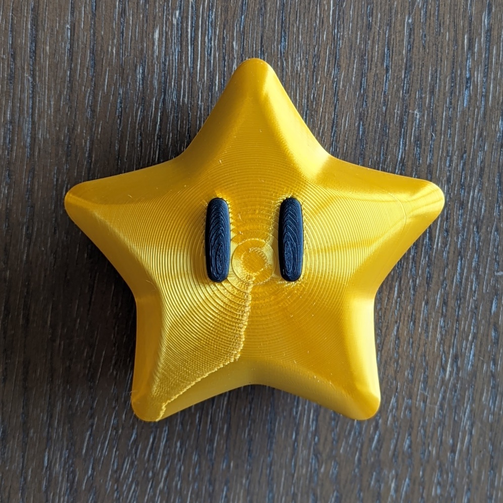 Super Mario Galaxy Power Star: Print-Friendly