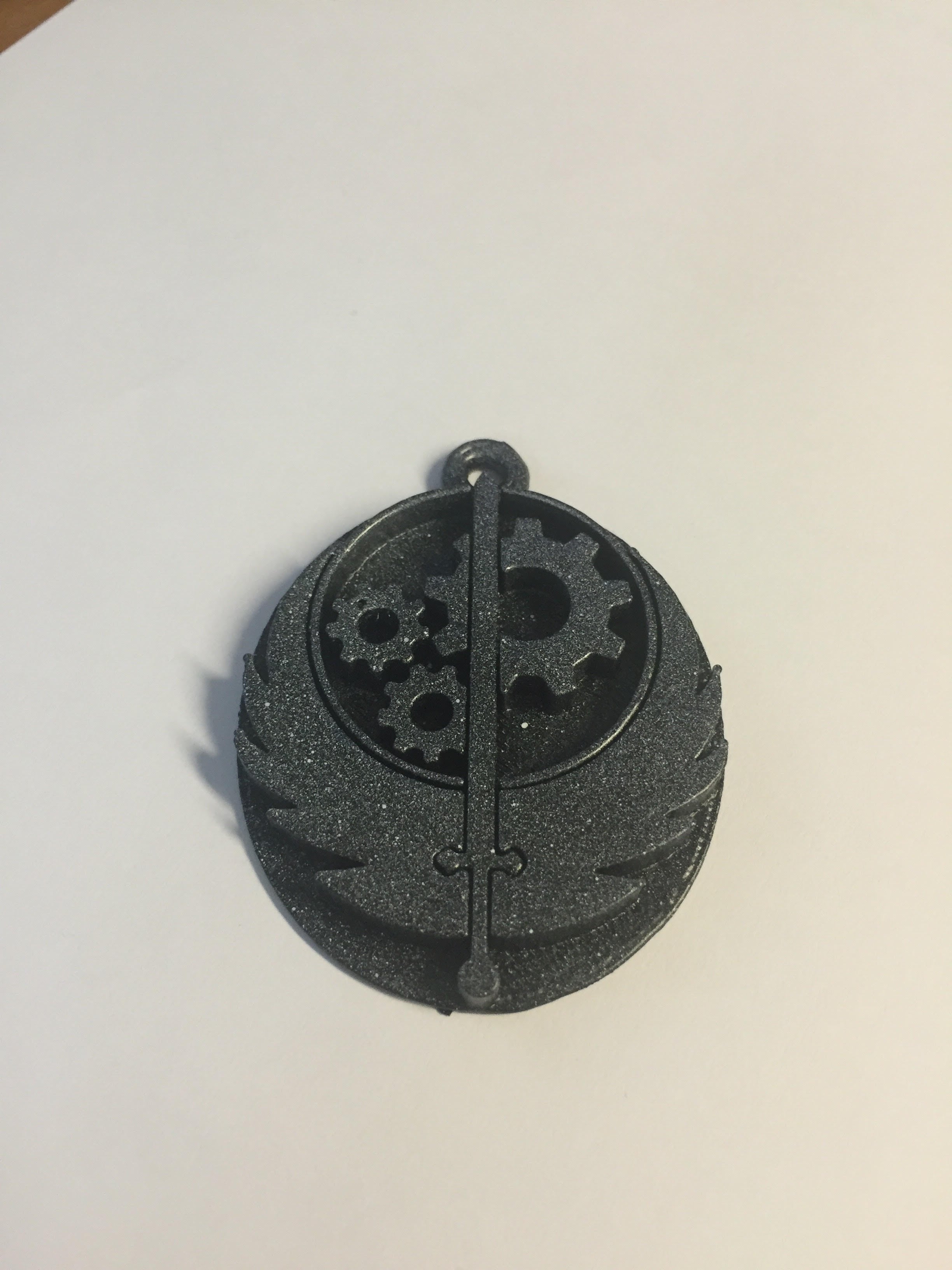 Fallout saga Brotherhood of Steel keychain