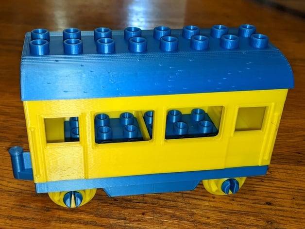 drempel Mijnenveld Zegenen Lego Duplo Train Car/Wagon (Snap Together) by joesf1979 - Thingiverse