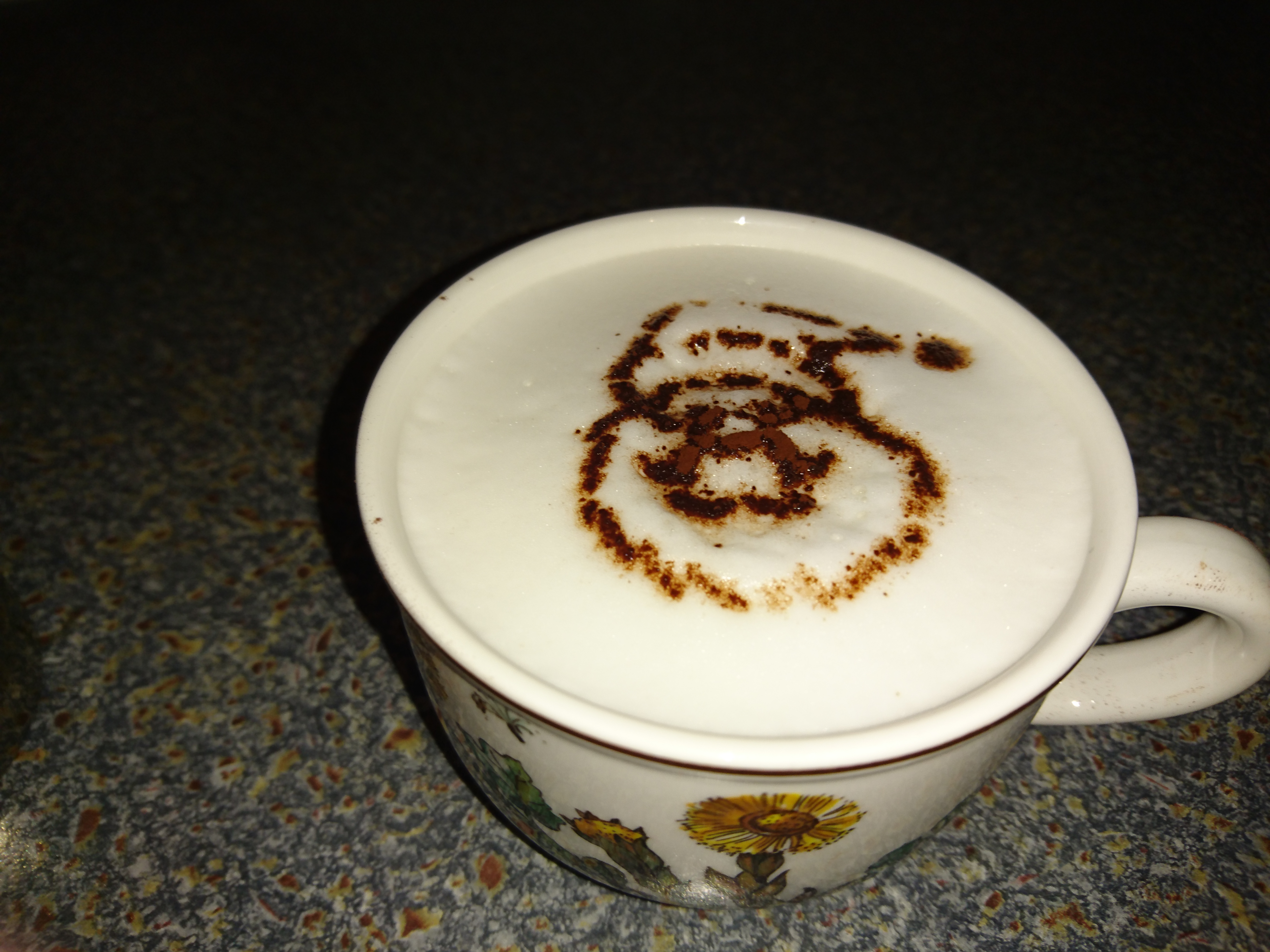 Santa Claus Coffee Stencil