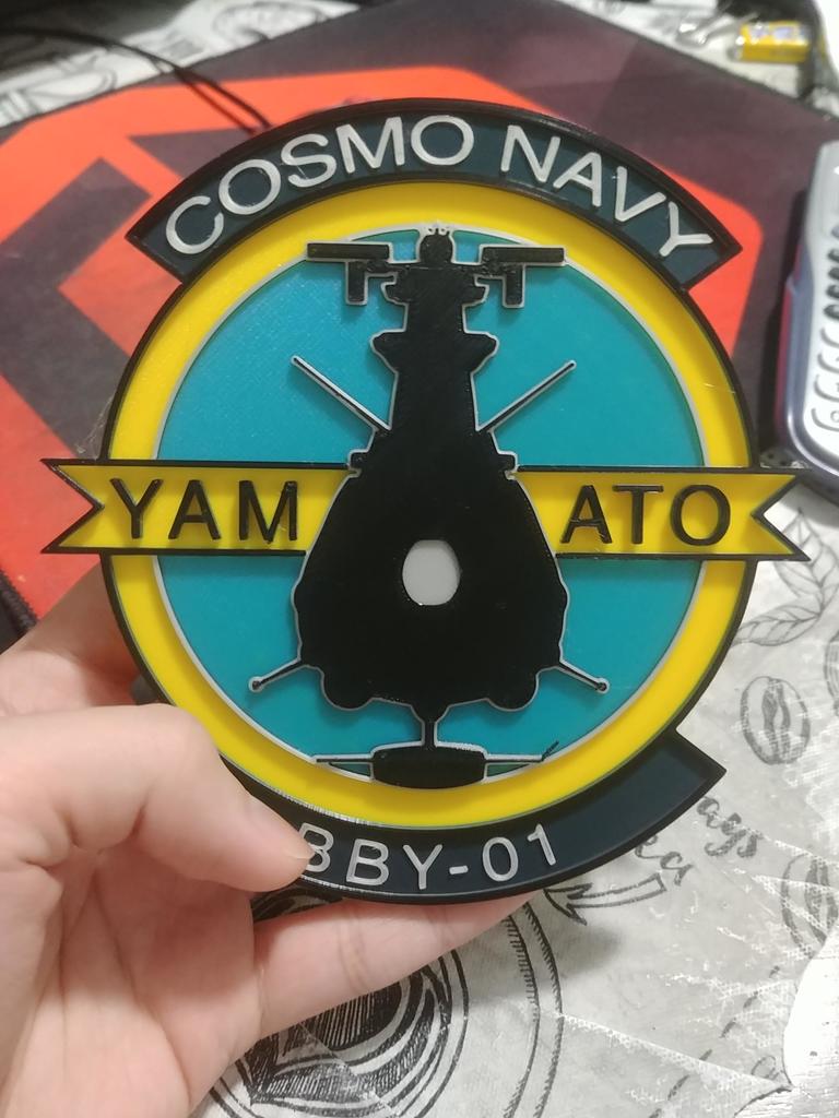 Space Battleship Yamato Badge (Multi-Color)