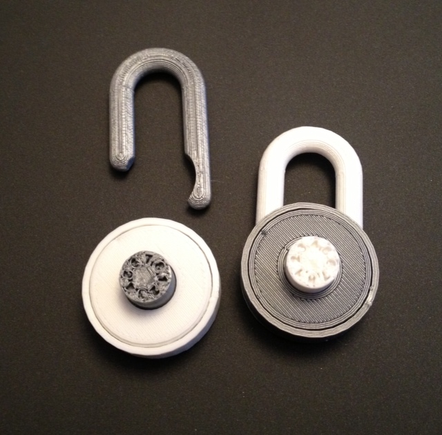 Simple combination lock