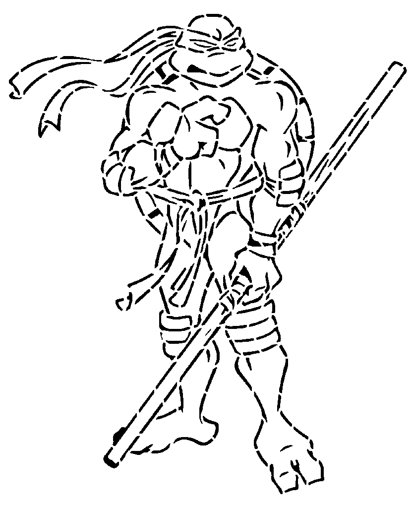 TMNT Donatello stencil