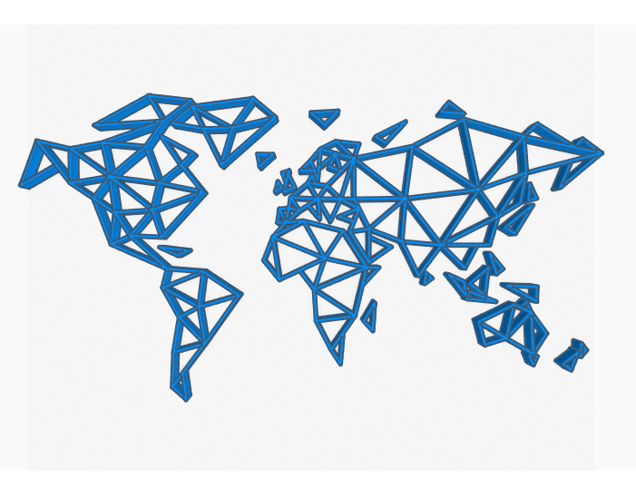 Geometric World Map