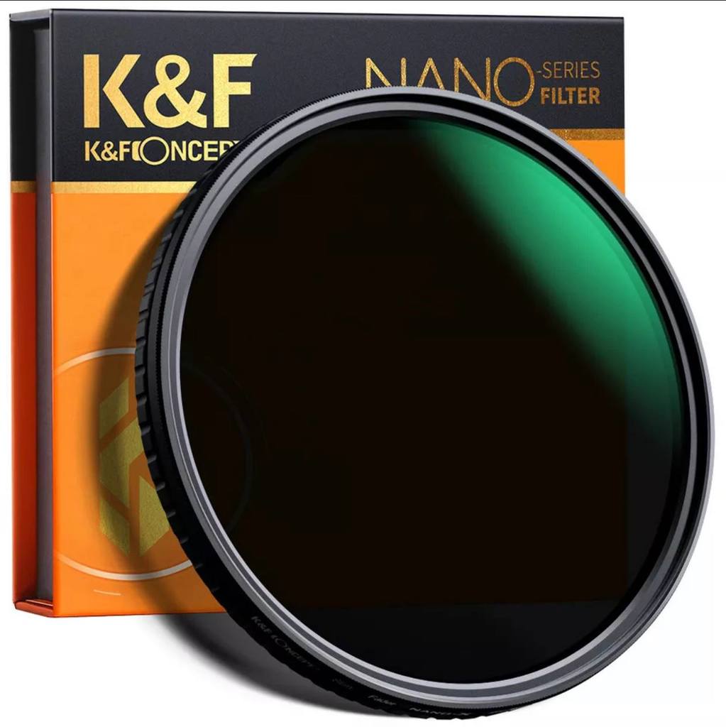 K&F Concept Nano-X ND Filter 82mm Variable Neutral Grey Filter ND2-32 (1-5 Stop) Cover