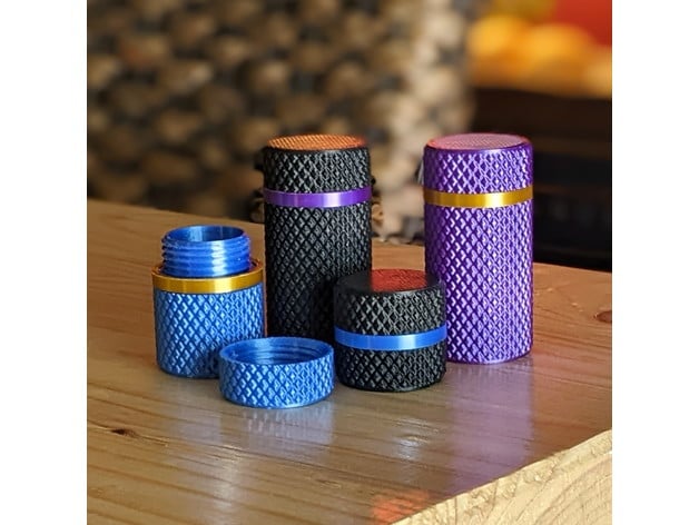 Knurled Screwtop Container Customizable