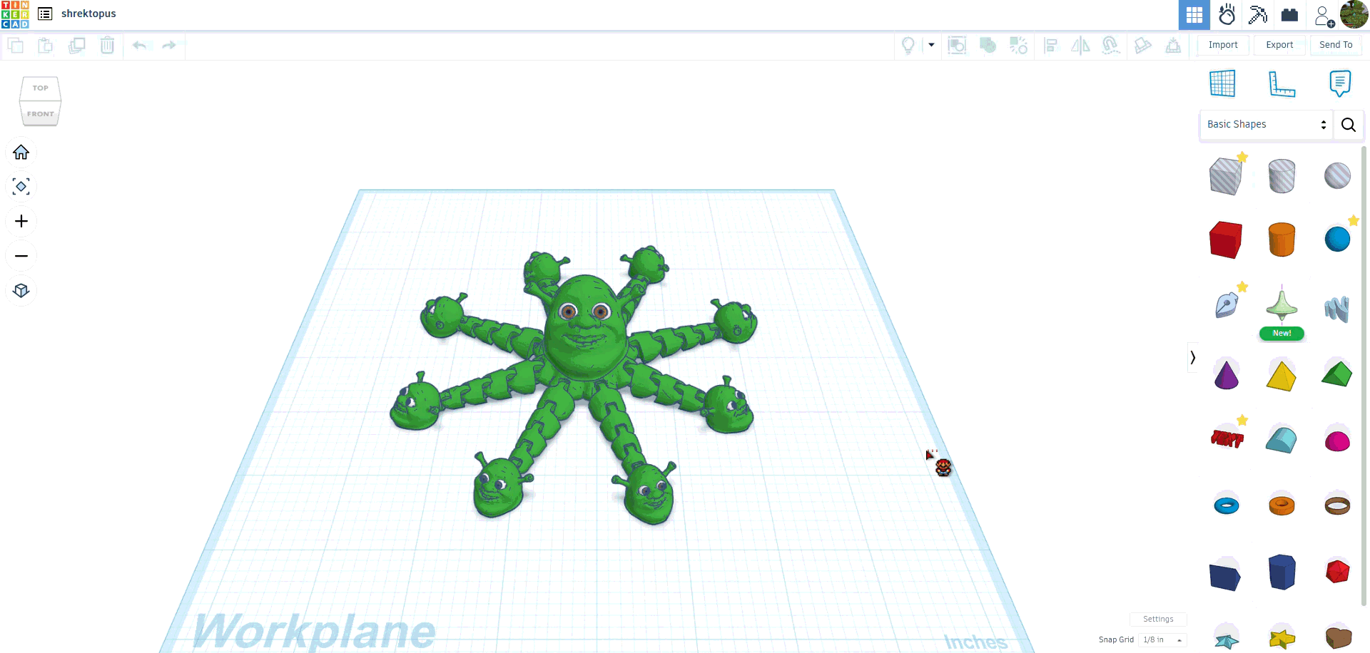 Miniatura 2 do modelo 3D Shrektopus 