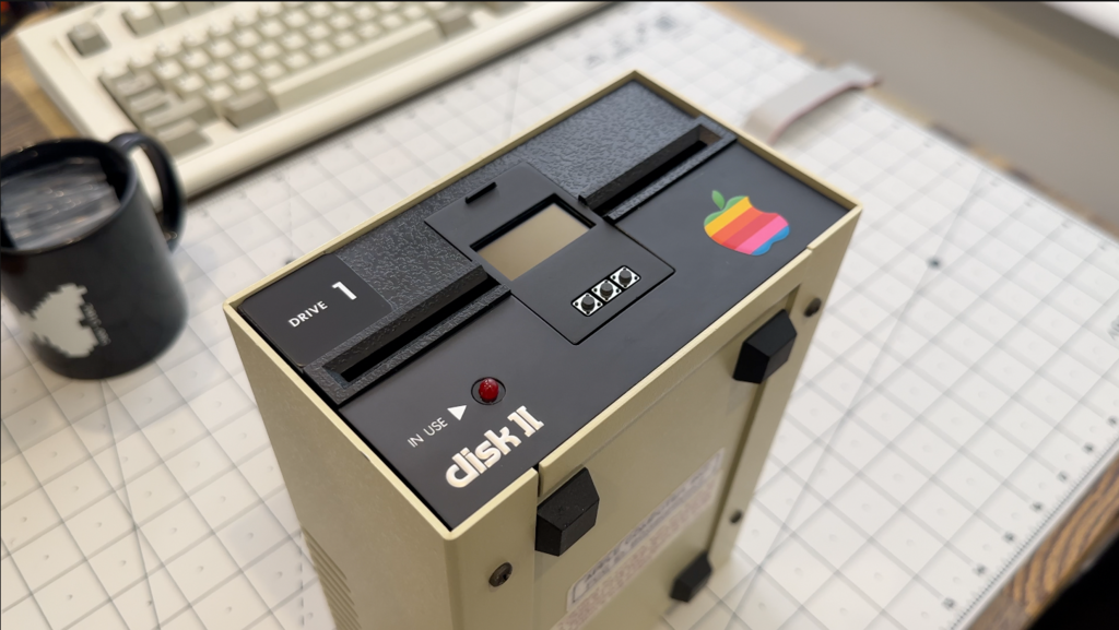 Custom Faceplate for Floppy Emu + Apple Disk 2 build