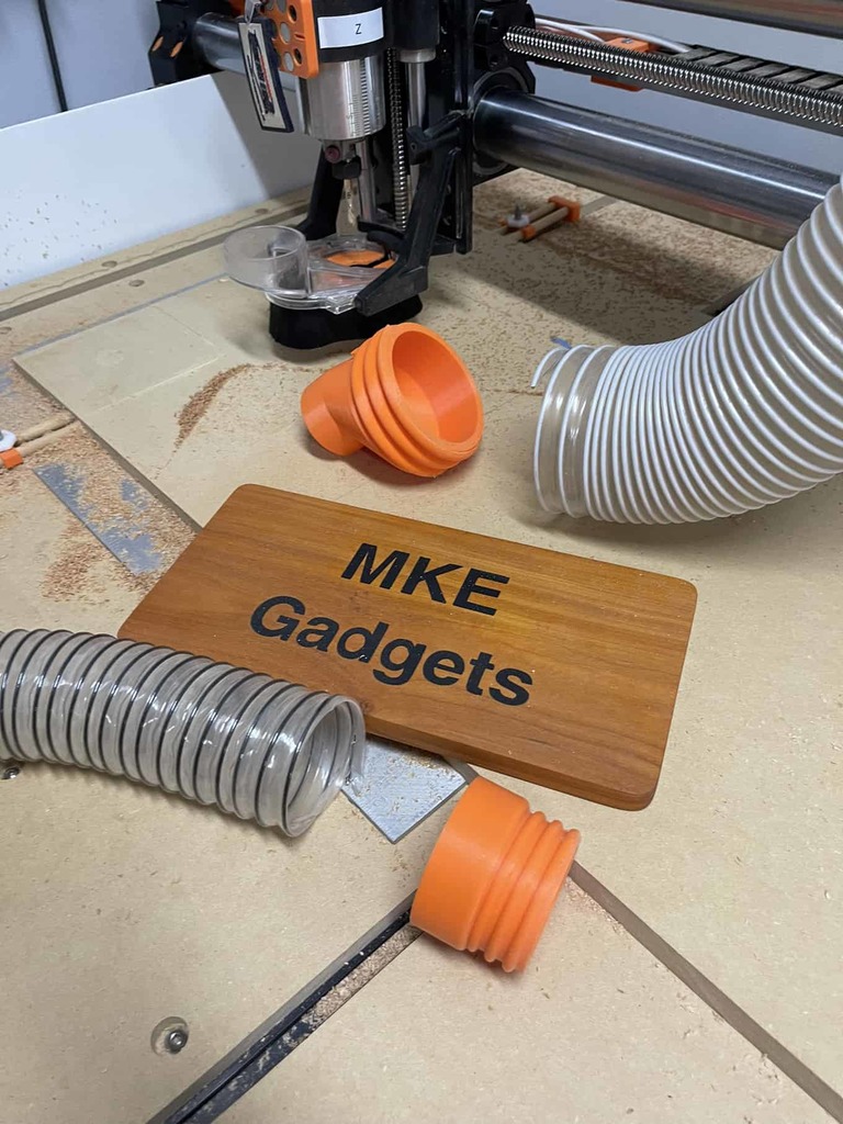 Dust Boot Adapter for CNC Router @ MKE Gadgets #198